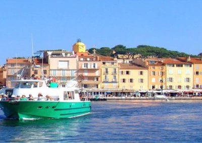 Bateau vert du port de St Maxime